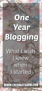 One year into my blogging journey and I wish I could take the knowledge I have now back to when I started! Check out my tips here! #blogging #blogmom #momlife