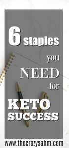 After 27lbs weight loss in less than 3 months, I have determined these 6 staples are essential to keto success! #keto #diet #momlife #weightloss