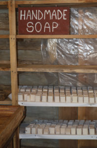 homemade soap display