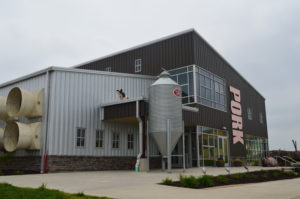 The front of the pig exploration center