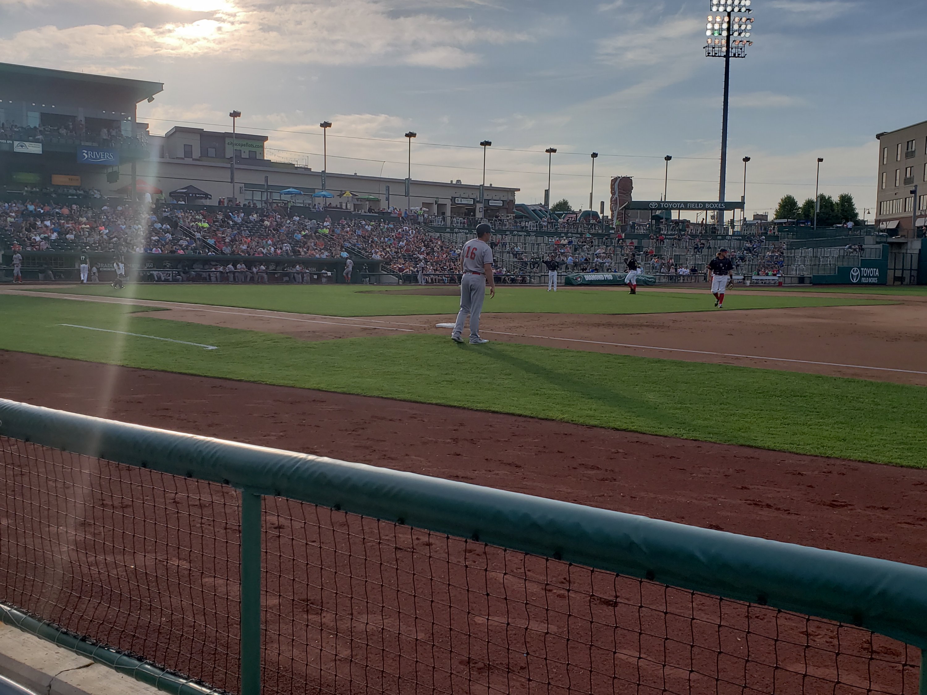 baseball player in the Parkview Field