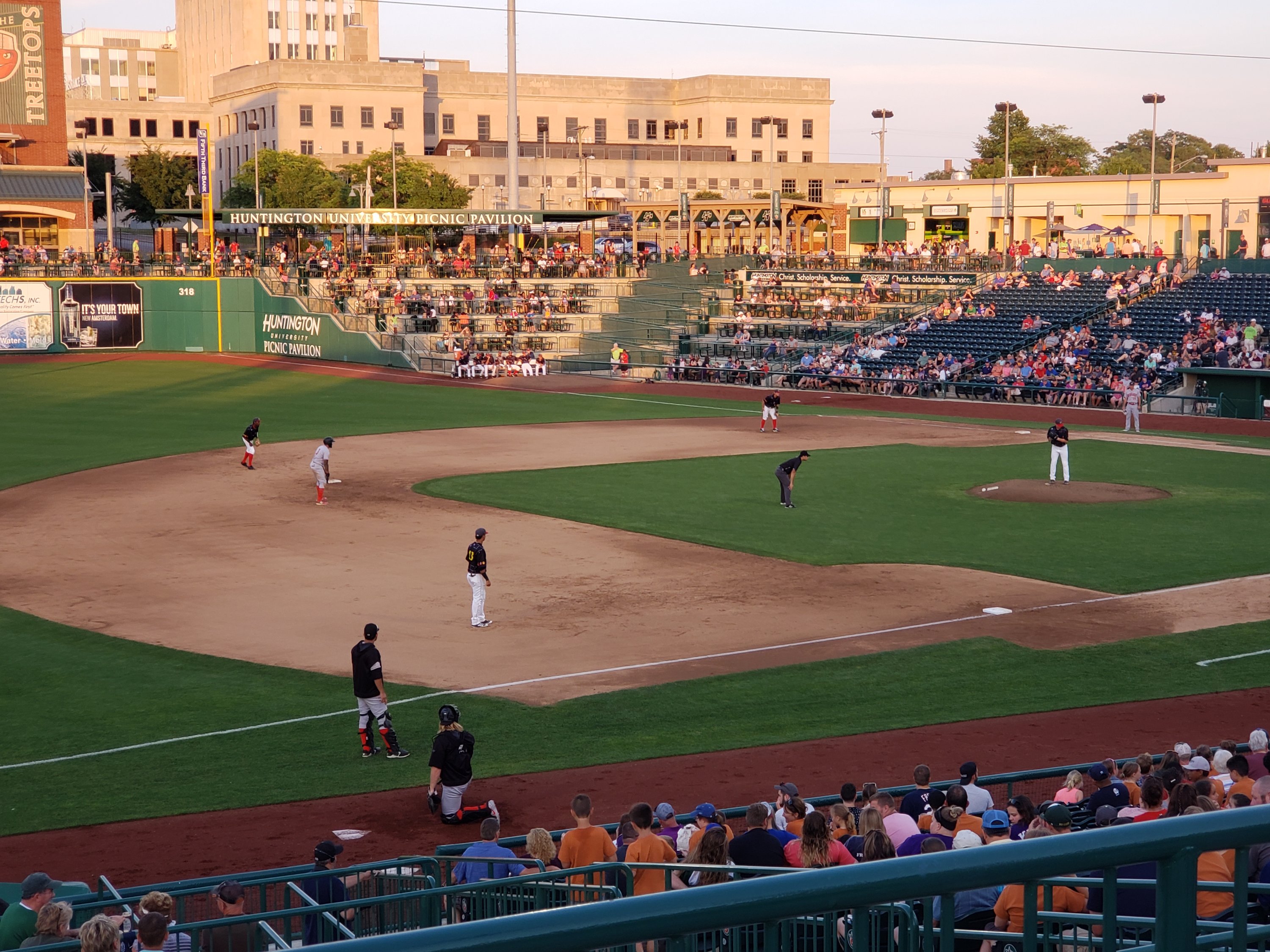 view of the baseball field