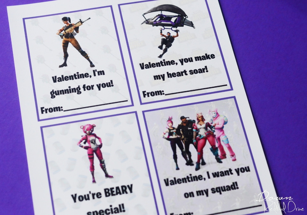 Fortnite Valentine's Day Cards