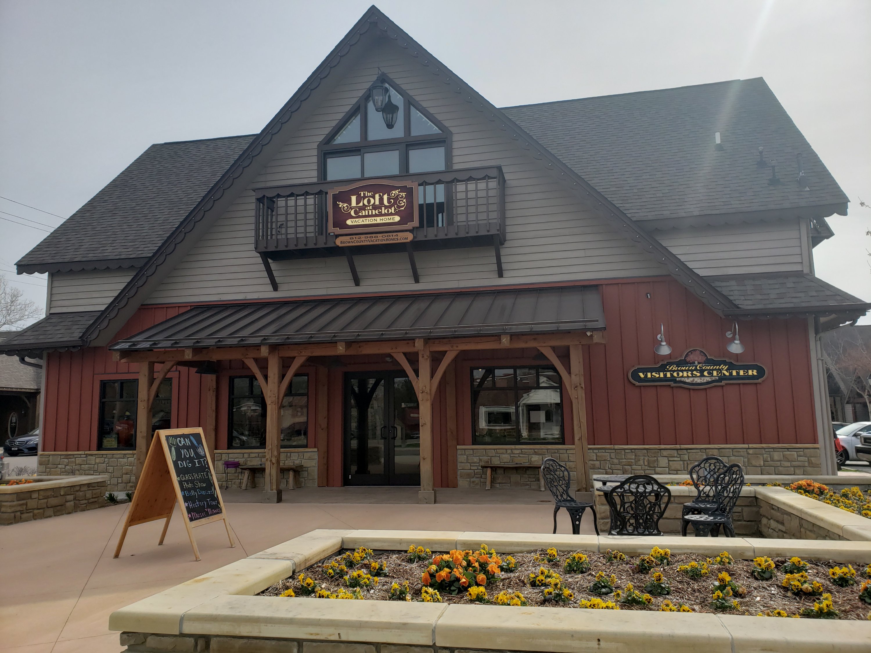 The front of the Loft of Camelot, a visitors Center